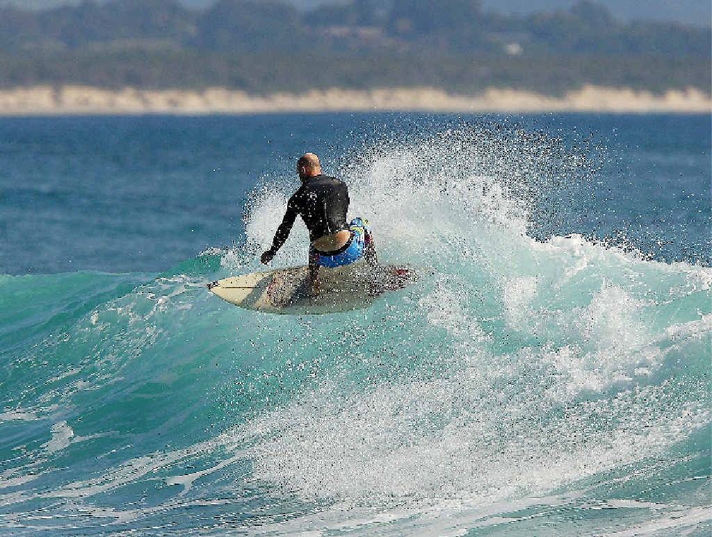 Brunswick Mick making the most of the trade wind swell when it was on. Brunswick Mick making the most of the trade wind swell when it was on.